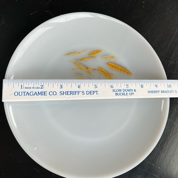 Fire King Golden Wheat Milk Glass Dinner Plate - Picture 4 of 4